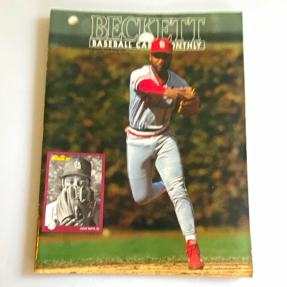 Beckett Baseball Card Monthly Price Guide Magazine Feb 1992 Ozzie Smith Cover